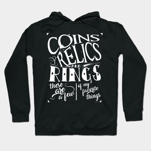 Metal Deteting - Coins, Relics and Rings Hoodie by WindyDiggerApparel